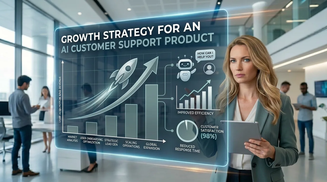 Growth strategy for an AI customer support product